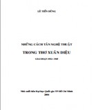 Ebook Những cách tân nghệ thuật trong thơ Xuân Diệu giai đoạn 1932-1945 (2004): Phần 1 - Lê Tiến Dũng